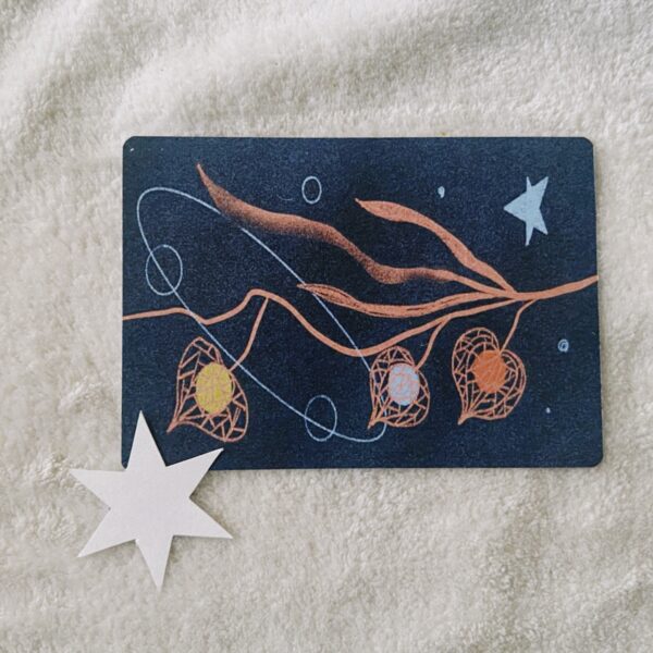 А6 картичка “Ноќен цвет”