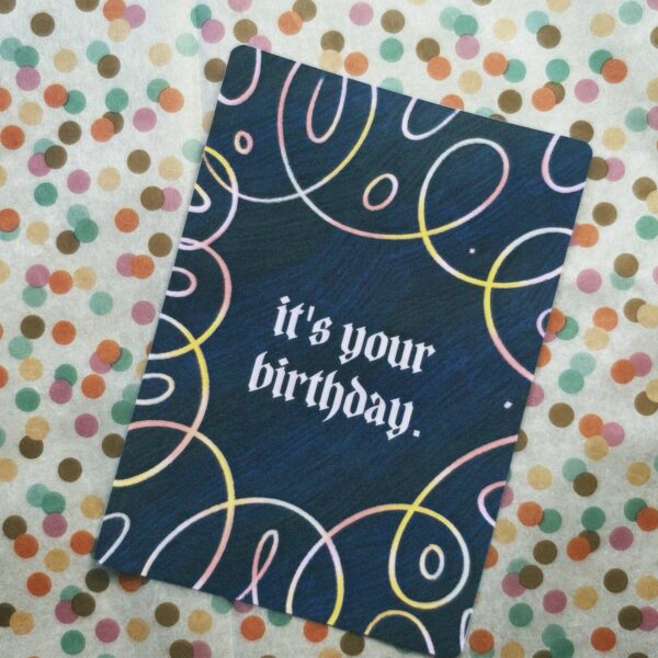 A6 честитка “happy birthday”